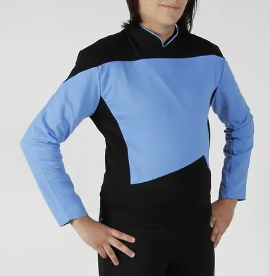 Buy STAR TREK TNG  Uniform - Blau - Baumwolle NEU -  M • 112.71£