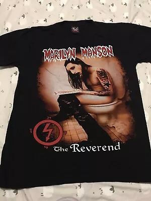 Buy Marilyn Manson The Reverend T-Shirt Hot Rock Tag Medium 90’s Rare Vintage • 38£
