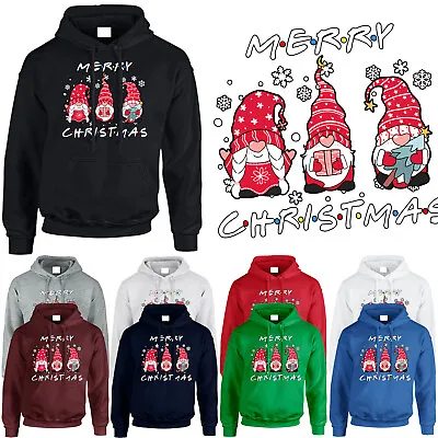 Buy Friends Christmas Mens Hoodie Party Xmas Funny Gnomes Novelty Unisex Gift Hoody • 16.99£