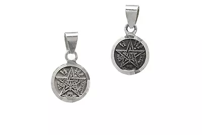 Buy Sterling Silver .950 Hermetic Tetragrammaton Pentagram Pendant  Wiccan Pagan • 22.19£