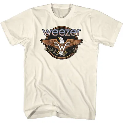 Buy Weezer W Logo With American Eagle Men's T Shirt Rock Music Merch • 40.90£