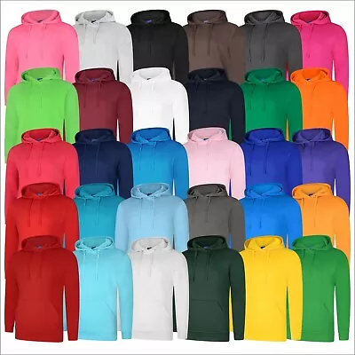 Buy UNEEK Mens Deluxe Hooded Sweatshirt Brushed Casual Pullover Hooded Jumper TOP • 15.58£