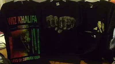 Buy Wiz Khalifa Concert Tour T Shirt + Blue Collar Gang Know More Shirt Adult Small • 13.44£