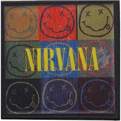 Buy Officially Licensed Nirvana Smileys Sew On Patch- Music Band Rock Patches M061 • 4.29£