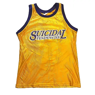 Buy Suicidal Tendencies - Basketbal Jersey #10 Yellow And Purple Sleeveless Size M • 82.16£