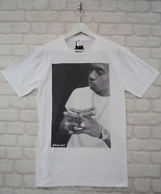 Buy Actual Fact Nas Hip Hop Rapper Urban Men's Summer Crew Neck Tee T-shirt • 17.99£
