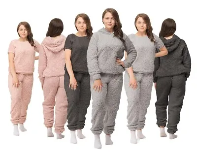 Buy Womens Teddy Bear Pyjamas Set Comfy Warm & Cosy Soft Nightwear Comfort Fit PJs • 16.95£