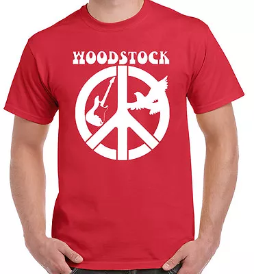Buy Woodstock Generation CND Guitar And Dove T-Shirt • 11.99£