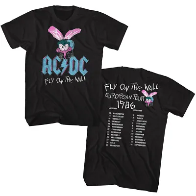 Buy ACDC Fly On The Wall European Tour Concert 1986 Men's T Shirt Band Music Merch • 43.22£