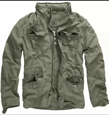 Buy New Brandit Britannia Mens Security Field Jacket Warm   Coat Parka Olive Medium • 62.99£