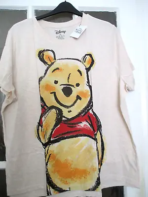 Buy Ladies Winnie The  Pooh Oatmeal T.shirt  Xxl  22 - 24 Uk Disney In Primark • 12.99£
