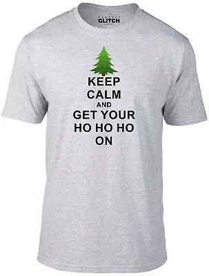 Buy Keep Calm And Ho Ho Ho Men's T-Shirt Xmas Christmas Santa Father Christmas • 12.99£