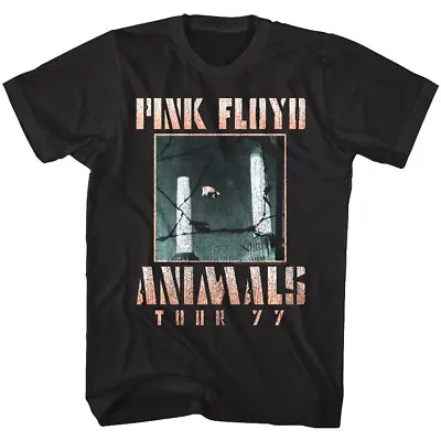 Buy Pink Floyd Animals Album Tour 1977 Mens T Shirt Vintage Cover Art Pig Rock Merch • 25.04£