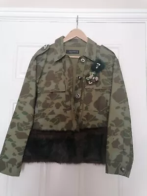 Buy Ladies Camouflage Zara Jacket Size M • 15£