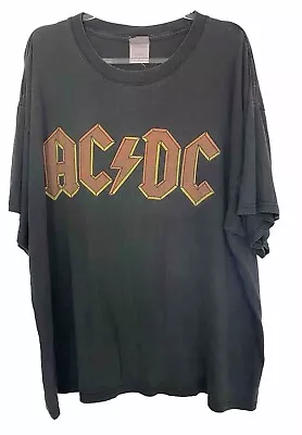 Buy Vintage Acdc Shirt XXL Rock Band Tour Y2K Angus Young Retro Rock N Roll • 25£