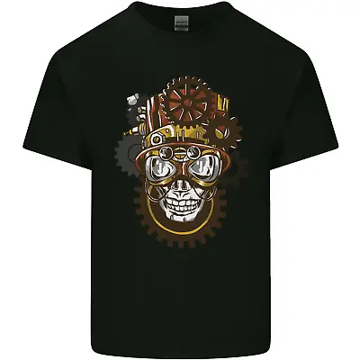 Buy Steampunk Skull Mens Cotton T-Shirt Tee Top • 10.99£