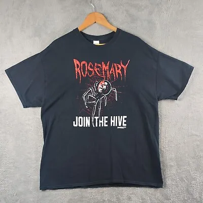 Buy Rosemary Join The Hive Mens T Shirt Size XL Impact Wrestling Spider Black Gildan • 19.99£