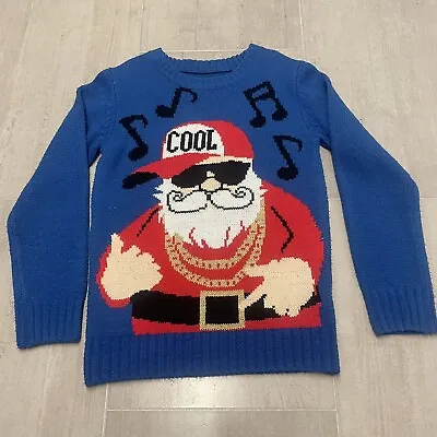 Buy Cool Santa - Child’s Christmas Jumper - Age 8-9 Years - Christmas Jumper Day • 2.50£