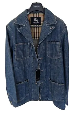 Buy Mens **BNWT** BURBERRY Denim Over Shirt/jacket. Size Large. Immaculate. RRP £795 • 395£