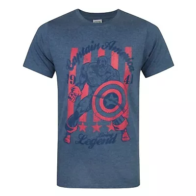 Buy Captain America Mens Living Legend T-Shirt NS5490 • 11.54£