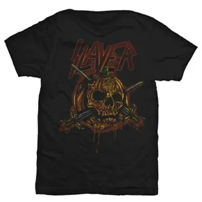 Buy T Shirt Slayer Skull Pumpkin • 15.99£