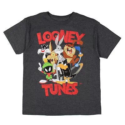 Buy Looney Tunes Boys' Groupshot Bugs Bunny Daffy Duck Tee T-Shirt Crewneck • 10.99£