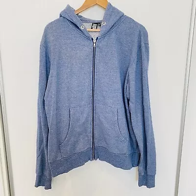 Buy Mens Jacket Size XL Blue White Hood Zip Up Long Sleeve Lost Highway • 12.37£