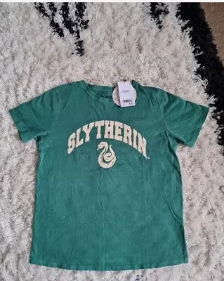 Buy NEXT Girls/Ladies SLYTHERIN Harry Potter T-shirt Size 12(more Like 10)BNWT • 8.99£