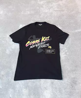 Buy Cobra Kai T Shirt Mens XLarge Black Crew Neck Graphic Print Casual Tee • 7.98£