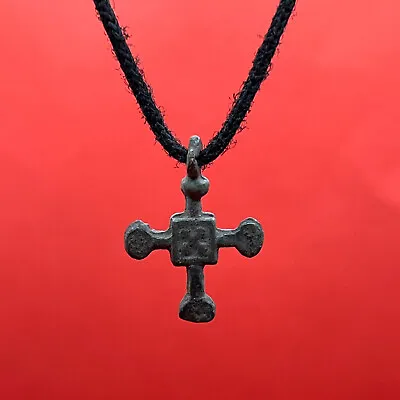 Buy Ancient Bronze Antique Pendant Cross Vikings Kievan Rus Antique-inspired Jewelry • 23.13£