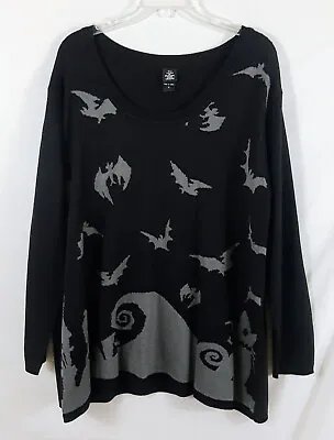 Buy Torrid The Nightmare Before Christmas Bat Knit Sweater Size 0 (Large, 12) • 25.28£