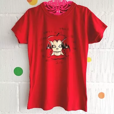 Buy 🍎 Death Note Size M Y2k 00s Japanese Anime Apple Red Cotton Tultex T-shirt • 14.99£