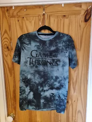 Buy Game Of Thrones Blue Tye Dye T Shirt Raised Print M • 12.99£