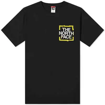 Buy The North Face Graphic Men's Short Sleeve Cotton Crew Neck T-Shirt Black • 18.99£