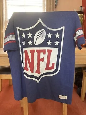 Buy NFL Team Apparel T-shirt Mens L 42/44  Blue  American Football Tee • 12.99£