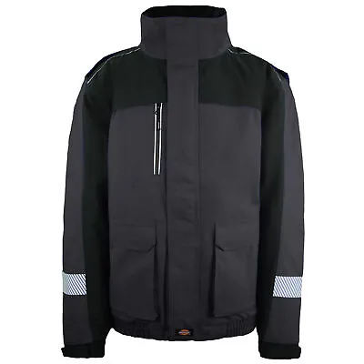 Buy Dickies Winter Work Waterproof Jacket Grey Mens Coat JW7020 GREY BLACK • 43.99£