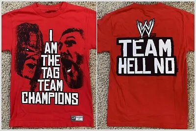 Buy Kane Daniel Bryan Team Hell No I Am The Tag Team Champions T-shirt Womens Small • 17.36£