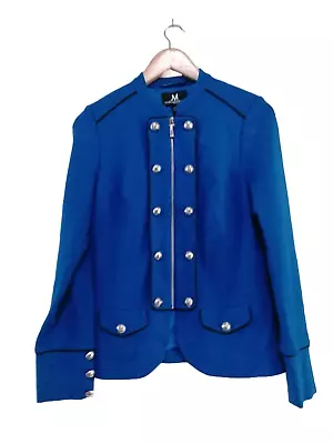 Buy New JM Fashion By Julien Macdonald Jersey Drummer Jacket, Blue Size 8 • 33.75£