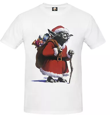 Buy Santa Yoda Christmas T-shirt Funny Joke Xmas Gift For Her For Him Tshirt Top Tee • 9.99£