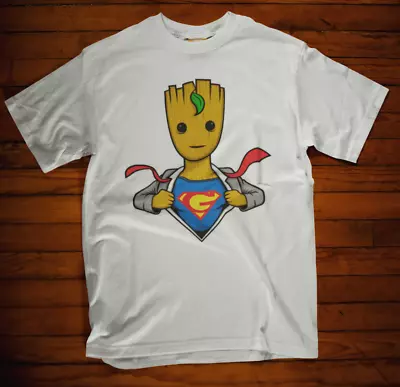 Buy Super Groot T-shirt Comic Book Guardian Funny Hero Film Moive Tee • 5.99£