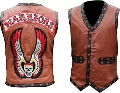 Buy The Warriors Movie Stylish Vest Leather Jacket Bike Riders Best For Halloween • 79.99£
