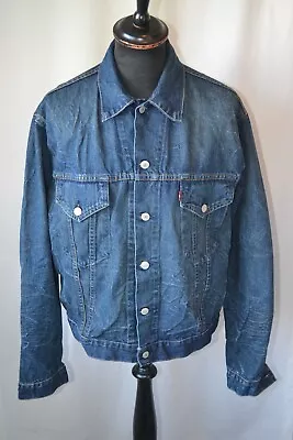 Buy Vintage LEVI LEVIS Denim Trucker Western Jacket Size XXL Punk Rock • 29.99£