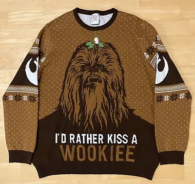 Buy XL 45  Chewbacca Wookiee Star Wars Christmas Xmas Jumper Sweater Numskull • 29.99£