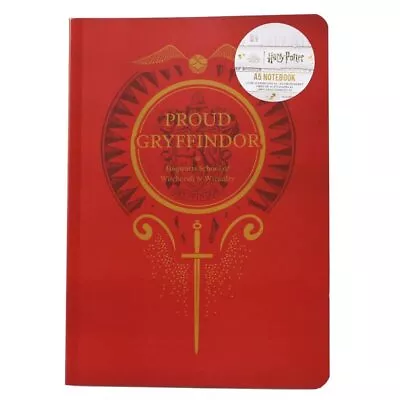 Buy Harry Potter A5 Soft Notebook - Proud Gryffindor - Journal Notebook A5 Merch • 15.43£