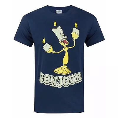 Buy Beauty And The Beast Mens Bonjour T-Shirt NS8363 • 14.15£