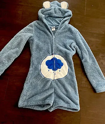 Buy Care Bears Grumpy Rain Cloud Adult Hooded Romper Pajamas Costume Size M • 37.93£