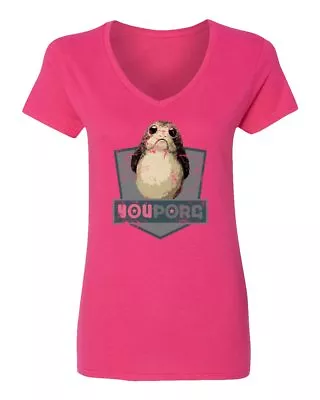 Buy You Porg Shirt Last Jedi Galaxy Funny Womens Vneck T-Shirt • 24.62£