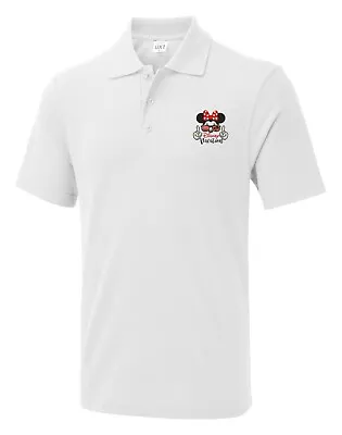 Buy Embroidered Disney Vacations Polo Shirt, Mickey Mouse Disney Gift Fun Unisex Top • 10.99£