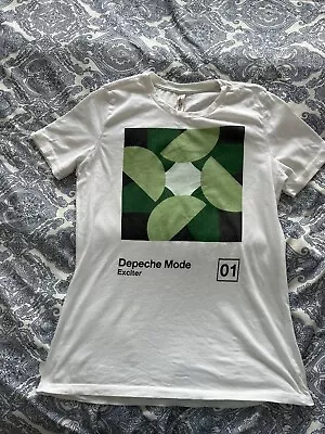 Buy Vintage Depeche Mode 'Exciter'  White T-shirt Small 34  Chest • 15£