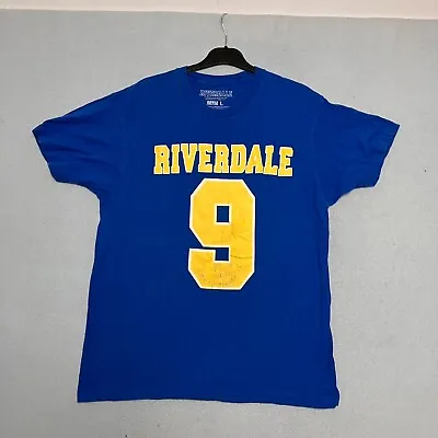 Buy Riverdale 9 Archie Andrews Football Tshirt Graphic Tee Blue Men's Large • 1.68£